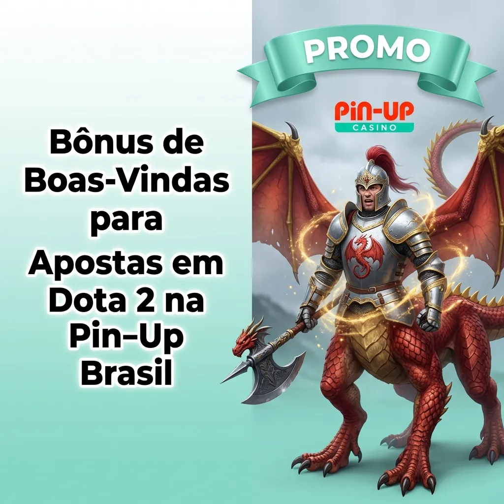 Pin-Up Brasil Dota 2 welcome bonus structure showing progressive deposit bonuses from 200% to 50% with registration steps