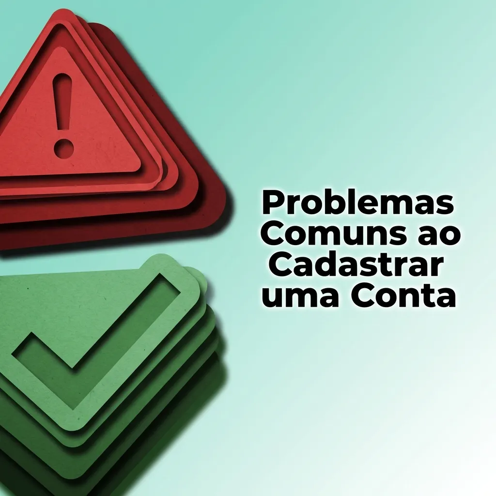 Troubleshooting guide showing common account registration problems and solutions for users experiencing signup issues.