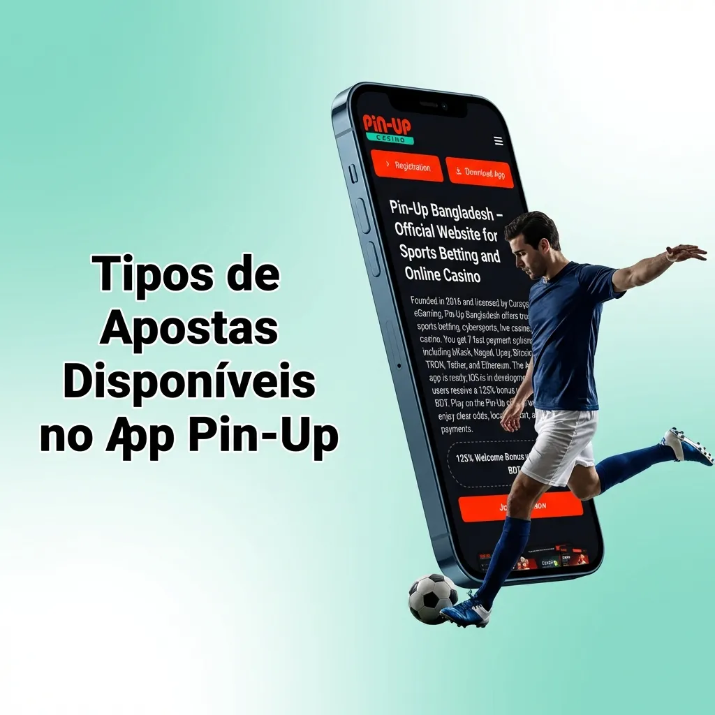 Pin-Up app betting types interface showing simple, multiple, triple, system, and line betting options on mobile screen