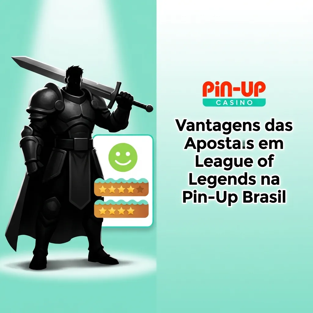 Pin-Up Brasil betting platform interface showing League of Legends esports wagering options and bonuses for Brazilian users
